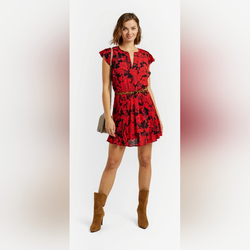 ✨️Final Price✨️ NWT sz M Rebecca Minkoff Red+Black Cassandra Cocktail Dress
